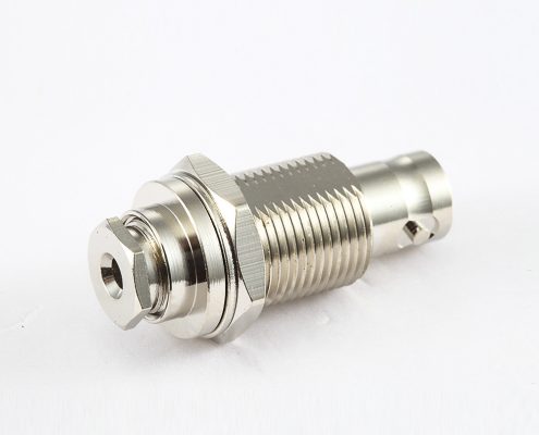 BNC 50歐姆母頭直式帶螺母裝接RG174/RG316電纜