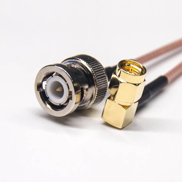SMA轉(zhuǎn)BNC同軸線材SMA公頭90度轉(zhuǎn)BNC公頭180度接RG316